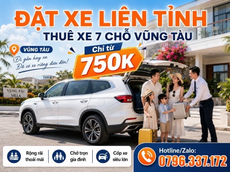 Thuê Xe 7 Chỗ Vũng Tàu